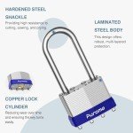 Puroma Heavy-Duty Padlock with 2 Keys