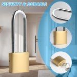 2 Pack Keyed Padlocks for Outdoor Storage