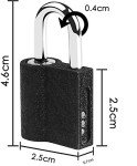 6 Mini Padlocks with Keys for Secure Storage