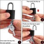 6 Mini Padlocks with Keys for Secure Storage