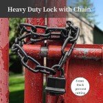 Heavy-Duty 8mm Security Chain Lock with Padlock