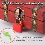 16 PCS Unpickable Luggage Locks with Keys