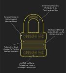 High-Security Blackout Commando Lock for Gun Locks
