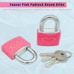 Pink Aluminum Padlocks - 2 Pack with Keys