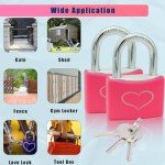 Pink Aluminum Padlocks - 2 Pack with Keys