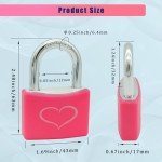 Pink Aluminum Padlocks - 2 Pack with Keys