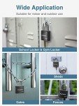 2 Pack Heavy-Duty Locker Locks Set: Unpickable 40mm