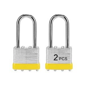 Keyed Alike Padlocks Set with Long Shackles