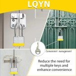 Keyed Alike Padlocks Set with Long Shackles