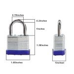 Trinity Keyed-Alike Heavy-Duty Padlocks - 3 Pack
