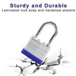 Trinity Keyed-Alike Heavy-Duty Padlocks - 3 Pack