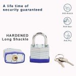 Trinity Keyed-Alike Heavy-Duty Padlocks - 3 Pack