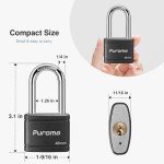 Puroma Heavy-Duty Keyed Padlock - 2 Pack