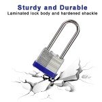 Twins Keyed-Alike Padlocks with Long Shackles