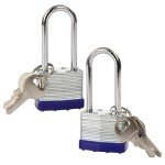 Twins Keyed-Alike Padlocks with Long Shackles