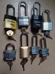 8 Pack Keyed Locks with Matching Keys