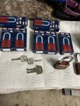 6 Red Keyed Alike Unpickable Locks
