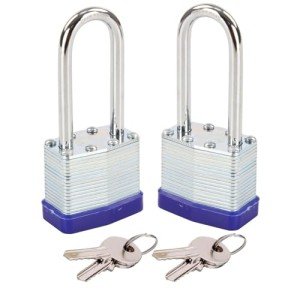 Twins Keyed-Alike Padlocks with Long Shackles