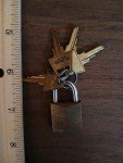 Three Keyed Unpickable Locks Set