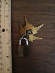 Three Keyed Unpickable Locks Set