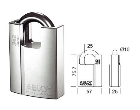 Abloy PROTEC2 Shrouded Steel Padlock - High Security