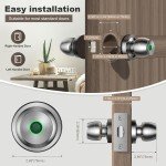Fingerprint Smart Door Lock in Satin Nickel