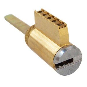 Mul-T-Lock Junior Satin Chrome Keyed Cylinder