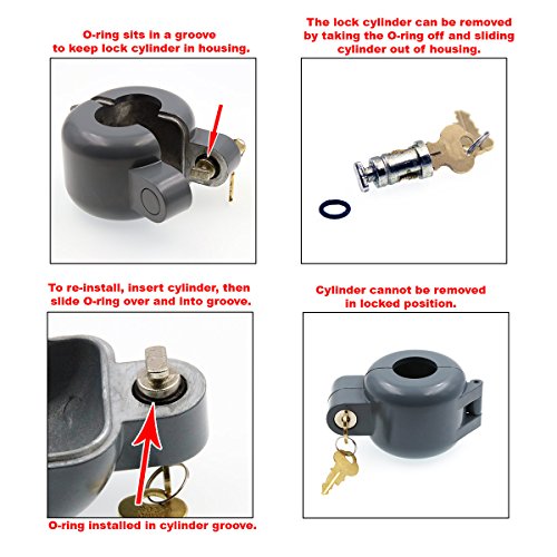 Unpickable Gray Door Knob Lock-Out Device