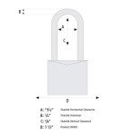 ABUS 55MB/50 Weatherproof Brass Keyed Padlock