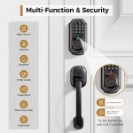 Fingerprint Door Lock with WiFi Doorbell and Knobs