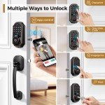 Fingerprint Door Lock with WiFi Doorbell and Knobs