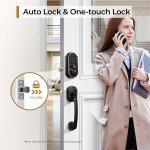 Fingerprint Door Lock with WiFi Doorbell and Knobs