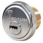 Mul-T-Lock Junior Satin Chrome Lock Cylinder Set