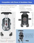 BRCOVAN One-Hand Motorcycle Phone Mount for Smartphones