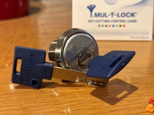 MUL-T-LOCK High Security Mortise Cylinder with Keys