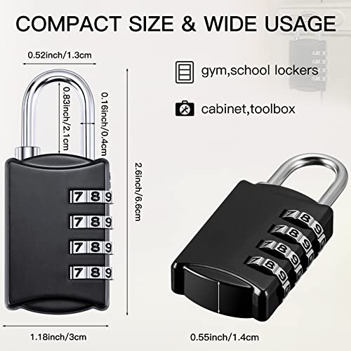 Waterproof Small Combo Locks for Travel, School, Gym