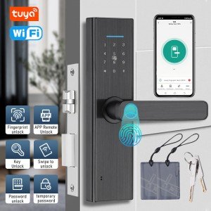 7-in-1 Smart Keyless Door Lock with WiFi & Bluetooth