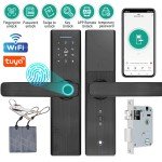 7-in-1 Smart Keyless Door Lock with WiFi & Bluetooth