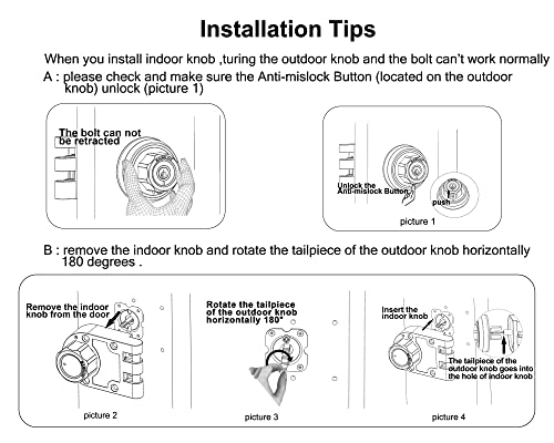 Unpickable Twist Lock Deadbolt: Keyless & High Security
