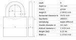 ABUS 72/40 KD Aluminum Security Padlock - Yellow