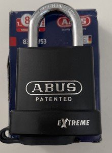 ABUS 83WP/53 Weatherproof Rekeyable Steel Padlock