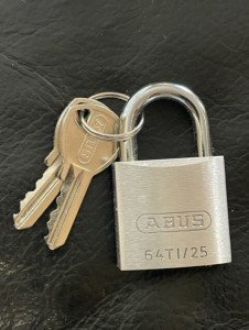 Abus Titalium 25mm Padlock - Model 64TI