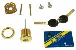 Mul-T-Lock Junior Brass Rim/Mortise Cylinder Set
