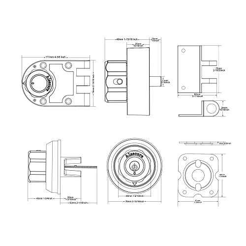 Unpickable Twist Lock Deadbolt: Keyless & High Security