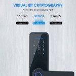 Smart Fingerprint and APP Door Lock with Keys