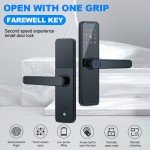 Smart Fingerprint and APP Door Lock with Keys