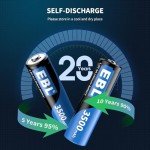 8-Pack EBL 3500mAh AA Lithium Batteries 1.5V