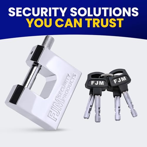 Triple Chrome Plated D-Shaped Security Padlock - 2-⅜ Inch