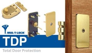 MUL-T-LOCK TopGuard 606 Satin Brass Lock