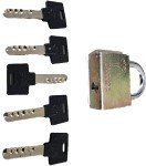 Mul-T-Lock C Series Padlock with 5 Keys